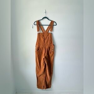 Free people
Corduroy mustard yellow overalls 
NWOT
